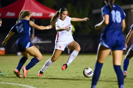 Davidson takes on Rhode Island in women’s A-10 soccer action at Alumni Stadium on Thursday, October 08, 2026 in Davidson, North Carolina. Credit - Tim Cowie/DavidsonPhotos.com