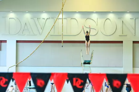 Davidson takes on VMI & UNC Asheville in non-conference swimming and diving action at the Charles A. Cannon Pool on Saturday, October 26, 2024 in Davidson, North Carolina. Credit - Tim Cowie/DavidsonPhotos.com