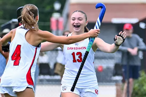Davidson takes on Towson in non-conference field hockey action at the Carol Grotnes Belk Turf Field on Sunday, August 30, 2026 in Davidson, North Carolina. Credit - Tim Cowie/DavidsonPhotos.com @tjcowie