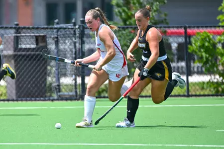 Davidson takes on Towson in non-conference field hockey action at the Carol Grotnes Belk Turf Field on Sunday, August 30, 2026 in Davidson, North Carolina. Credit - Tim Cowie/DavidsonPhotos.com @tjcowie