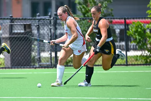Davidson takes on Towson in non-conference field hockey action at the Carol Grotnes Belk Turf Field on Sunday, August 30, 2026 in Davidson, North Carolina. Credit - Tim Cowie/DavidsonPhotos.com @tjcowie