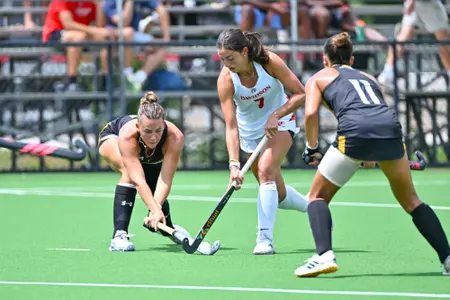 Davidson takes on Towson in non-conference field hockey action at the Carol Grotnes Belk Turf Field on Sunday, August 30, 2026 in Davidson, North Carolina. Credit - Tim Cowie/DavidsonPhotos.com @tjcowie