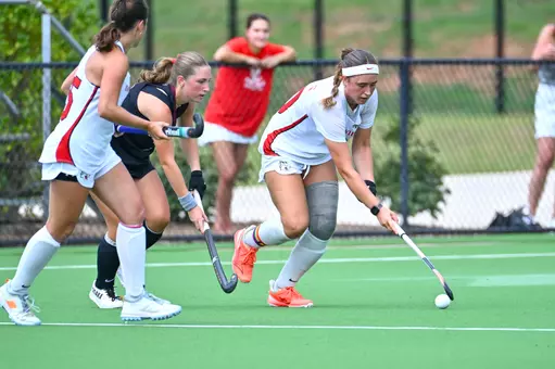 Davidson takes on Bellarmine in non-conference field hockey action at the Carol Grotnes Belk Turf Field on Sunday, September 20, 2026 in Davidson, North Carolina. Credit - Tim Cowie/DavidsonPhotos.com