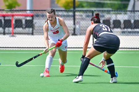 Davidson takes on Bellarmine in non-conference field hockey action at the Carol Grotnes Belk Turf Field on Sunday, September 20, 2026 in Davidson, North Carolina. Credit - Tim Cowie/DavidsonPhotos.com