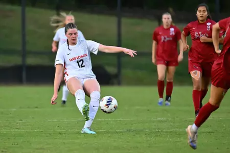 Davidson takes on Saint Joseph’s in A-10 women’s soccer at Alumni Stadium on Thursday, September 24, 2026 in Davidson, North Carolina. Credit - Tim Cowie/DavidsonPhotos.com