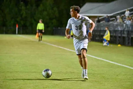 Davidson takes on St. Bonaventure in A-10 men’s soccer action at Alumni Stadium on Saturday, September 26, 2026 in Davidson, North Carolina. Credit - Tim Cowie/DavidsonPhotos.com