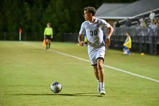 Davidson takes on St. Bonaventure in A-10 men’s soccer action at Alumni Stadium on Saturday, September 26, 2026 in Davidson, North Carolina. Credit - Tim Cowie/DavidsonPhotos.com