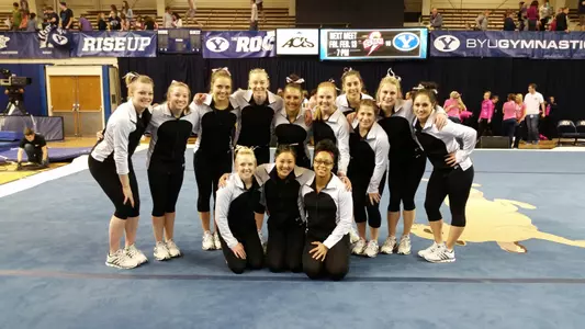 DU posted team season highs overall and on beam