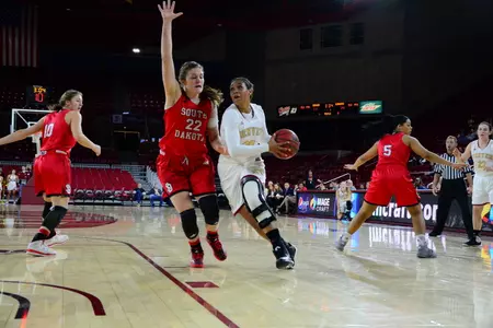 Ciera Morgan had nine points and four rebounds against SDSU on Thursday