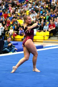 Karr posted a 39.675 in the all-around, the fourth-highest AA total in program history.