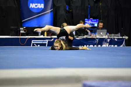 Maddie Karr placed fourth in Semifinal I in the all-around.