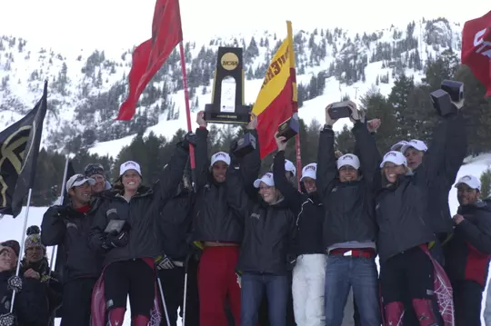 08 MAR 2008 The Men's and Women's awards ceremony during the 2008 NCAA Men's and Women's Skiing Championships held at Bridger Bowl Ski Area, in Bozeman, MT. Sean Sperry/NCAA Photo