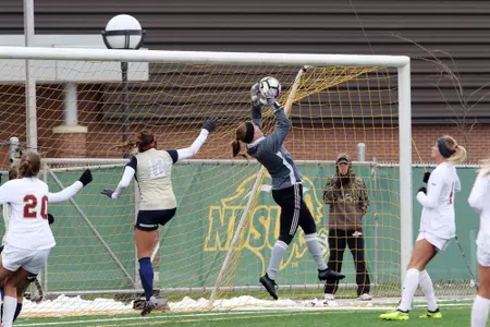 Denver University plays Oral Roberts University during the Thursday, November 2, 2017 game at Dacotah Field in Fargo, N.D. Photo by Carrie Snyder
