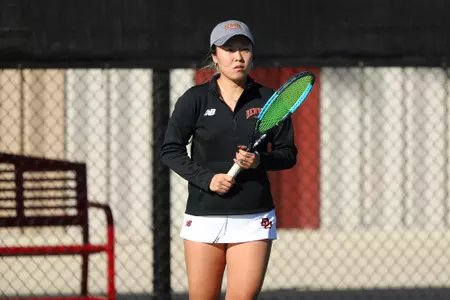 11 OCT 2021: The Denver Pioneers men’s and women’s tennis teams at Denver Tennis Park in Denver, CO. (C. Morgan Engel/Clarkson Creative Photography)