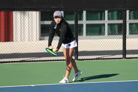 11 OCT 2021: The Denver Pioneers men’s and women’s tennis teams at Denver Tennis Park in Denver, CO. (C. Morgan Engel/Clarkson Creative Photography)