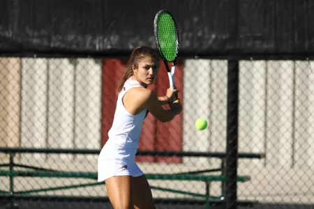 11 OCT 2021: The Denver Pioneers men’s and women’s tennis teams at Denver Tennis Park in Denver, CO. (C. Morgan Engel/Clarkson Creative Photography)