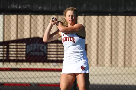 11 OCT 2021: The Denver Pioneers men’s and women’s tennis teams at Denver Tennis Park in Denver, CO. (C. Morgan Engel/Clarkson Creative Photography)