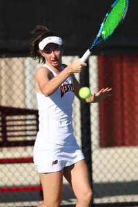 11 OCT 2021: The Denver Pioneers men’s and women’s tennis teams at Denver Tennis Park in Denver, CO. (C. Morgan Engel/Clarkson Creative Photography)