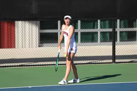 11 OCT 2021: The Denver Pioneers men’s and women’s tennis teams at Denver Tennis Park in Denver, CO. (C. Morgan Engel/Clarkson Creative Photography)