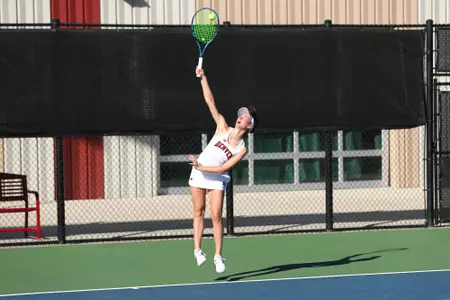 11 OCT 2021: The Denver Pioneers men’s and women’s tennis teams at Denver Tennis Park in Denver, CO. (C. Morgan Engel/Clarkson Creative Photography)