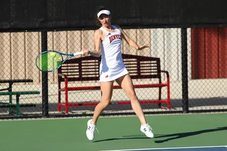 11 OCT 2021: The Denver Pioneers men’s and women’s tennis teams at Denver Tennis Park in Denver, CO. (C. Morgan Engel/Clarkson Creative Photography)