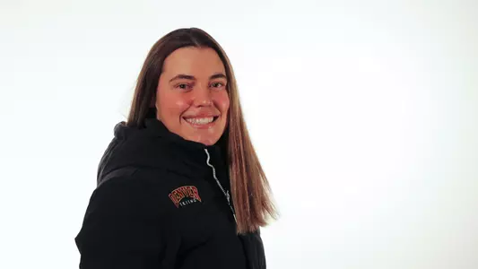 Katie Hensien general pose media day 2022 skiing