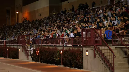 16 SEP 2022: The Denver Pioneers menâ??s soccer team takes on the Portland Pilots at the University of Denver Soccer Stadium in Denver, CO. (C. Morgan Engel/Clarkson Creative Photography)