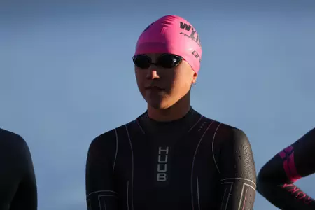24 SEP 2022: The Denver Pioneers women’s triathlon team competes in the Oktoberfest Sprint Triathlon at Union Reservoir in Longmont, CO. (C. Morgan Engel/Clarkson Creative Photography)