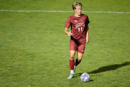 16 SEP 2022: The Denver Pioneers menâ??s soccer team takes on the Portland Pilots at the University of Denver Soccer Stadium in Denver, CO. (C. Morgan Engel/Clarkson Creative Photography)