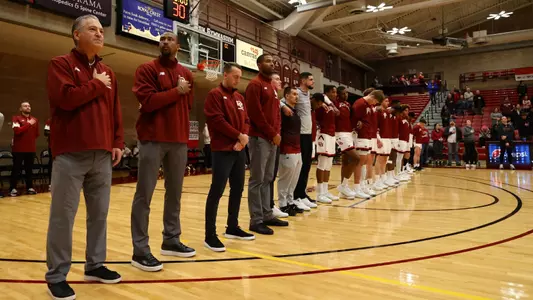10 NOV 2022: The Denver Pioneers men?s basketball team takes on the Colorado College Tigers at Hamilton Gymnasium held at the University of Denver campus in Denver, CO. (Jamie Schwaberow/Clarkson Creative Photography)