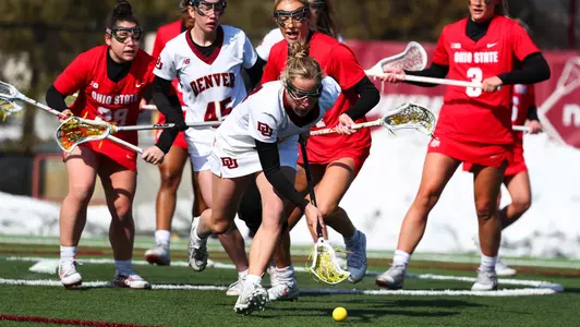 25 FEB 2022: The University of Denver takes on Ohio State at Peter Barton Stadium in Denver, CO. ©Isaiah Vazquez/Clarkson Creative Photography