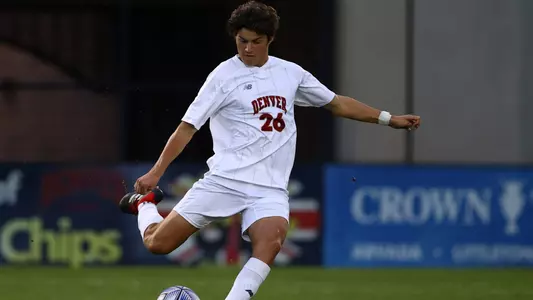 25 AUG 2022: The Denver Pioneers take on the Gonzaga Bulldogs at the University of Denver Soccer Stadium in Denver, CO. (Jamie Schwaberow/Clarkson Creative Photography)