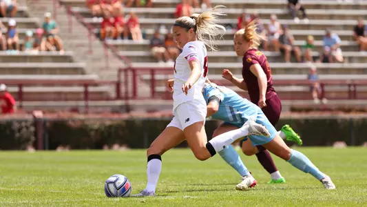 28 AUG 2022: The University of Denver’s women’s soccer team takes on the Arizona State Sun Devils at CIBER Field at the University of Denver Soccer Stadium in Denver, CO. Justin Tafoya/Clarkson Creative Photography