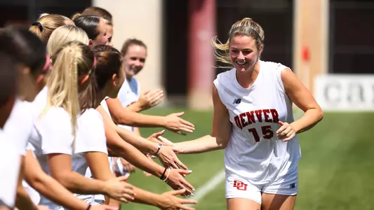 28 AUG 2022: The University of Denver’s women’s soccer team takes on the Arizona State Sun Devils at CIBER Field at the University of Denver Soccer Stadium in Denver, CO. Justin Tafoya/Clarkson Creative Photography