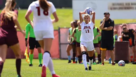 28 AUG 2022: The University of Denver’s women’s soccer team takes on the Arizona State Sun Devils at CIBER Field at the University of Denver Soccer Stadium in Denver, CO. Justin Tafoya/Clarkson Creative Photography