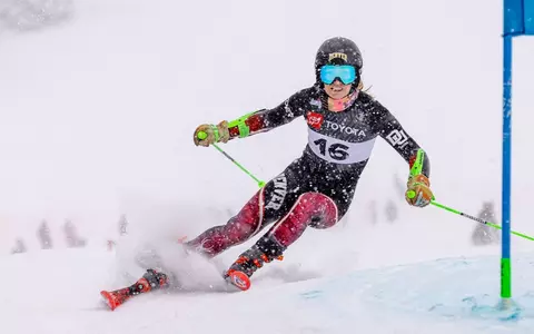 Sara Rask giant slalom Montana State Invitational 2023 GS