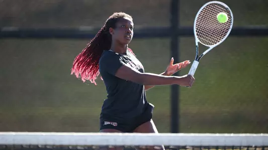 19 OCT 2022: Photograph the University of Denver Men’s and Women’s Tennis teams at Denver Tennis Park in Denver, Colorado. (Jamie Schwaberow/Clarkson Creative Photography)