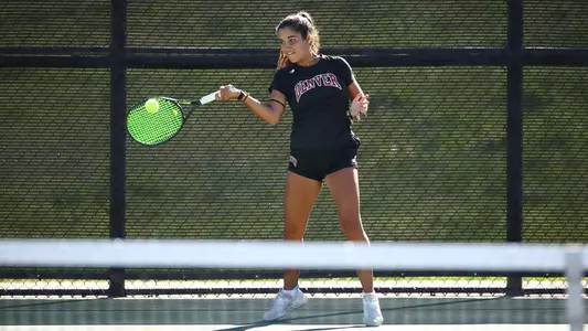 19 OCT 2022: Photograph the University of Denver Men’s and Women’s Tennis teams at Denver Tennis Park in Denver, Colorado. (Jamie Schwaberow/Clarkson Creative Photography)