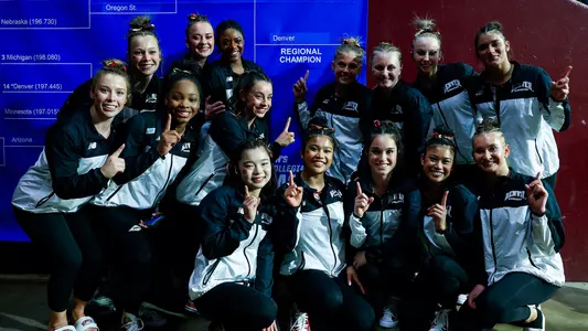DU Gymnastics Team Regional Champions - April 2, 2023