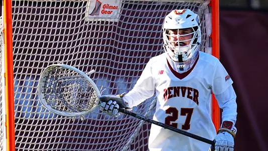 09 MAR 2023: The University of Denver Women?s Lacrosse team takes on Niagara at Peter Barton Stadium in Denver, CO. (Jack Dempsey/Clarkson Creative Photography)