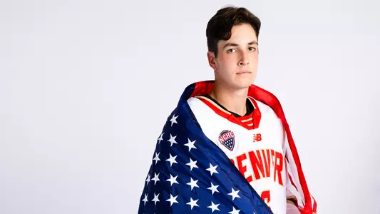Alec Whipple Media Day 2024 USA flag