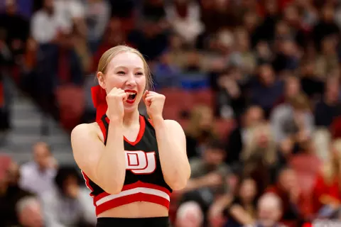 25 JAN 2024: The Denver Pioneers Men’s basketball team takes on South Dakota in Hamilton Gymnasium at the University of Denver in Denver, CO. (Brendall O'Banon/Clarkson Creative Photography)