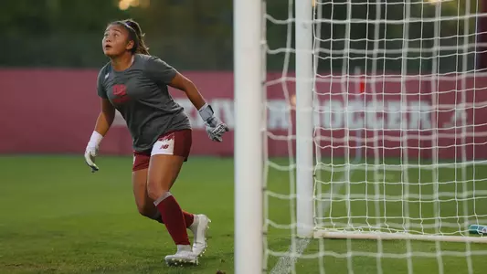 05 OCT 2023: The Denver Pioneers women’s soccer team takes on South Dakota State at the University of Denver Soccer Stadium in Denver, CO. (C. Morgan Engel/Clarkson Creative Photography)