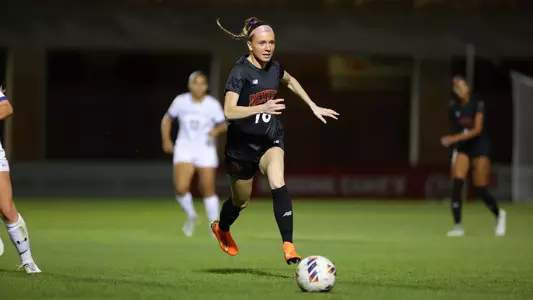 05 OCT 2023: The Denver Pioneers women’s soccer team takes on South Dakota State at the University of Denver Soccer Stadium in Denver, CO. (C. Morgan Engel/Clarkson Creative Photography)