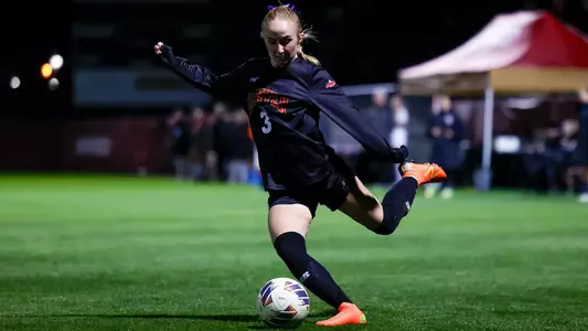 12 OCT 2023: The Denver Pioneers women’s soccer team takes on Kansas City at the University of Denver Soccer Stadium in Denver, CO. (Michael Ciaglo/Clarkson Creative Photography)