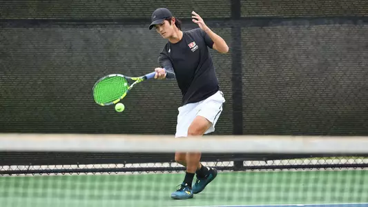 17 SEPT 2024: The University of Denver Men’s and Women’s Tennis teams practice at the Denver Tennis Park in Denver, CO. ©Jamie Schwaberow/Clarkson Creative Photography
