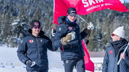 Andreas Kirkeng Florian Knopf Montana State Invitational podium Nordic classic 2025 January 26