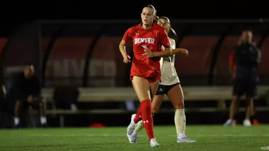 11 SEP 2025: The University of Denver takes on the University of Colorado at the University of Denver Soccer Stadium in Denver, CO. Justin Tafoya/Clarkson Creative Photography