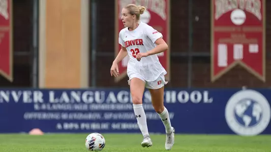 28 AUG 2025: The University of Denver takes on the Texas A&M University at the University of Denver Soccer Stadium in Denver, CO. Justin Tafoya/Clarkson Creative Photography