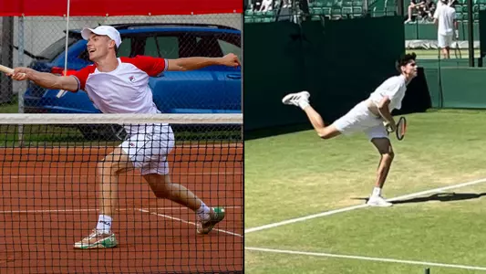 Roman Glarner & Rafe Samuel Denver Men's Tennis Signing Day Header 2026-27